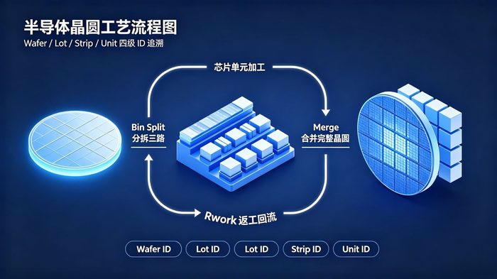 半导体晶圆制造工艺流程示意