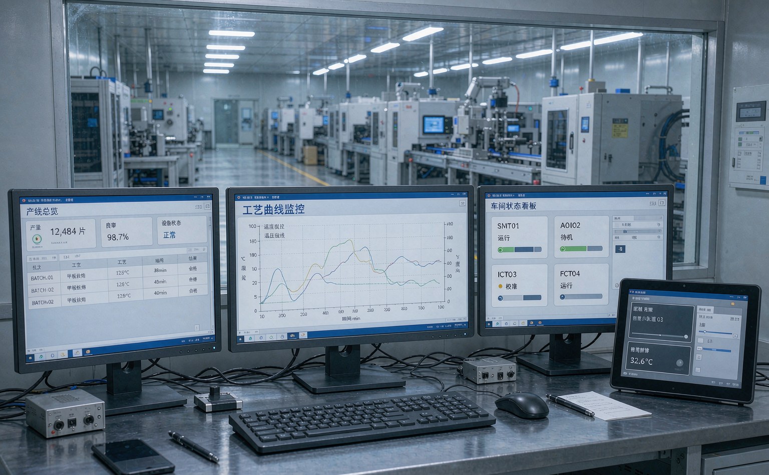 制造执行控制室里的防错拦截记录与追溯数据看板